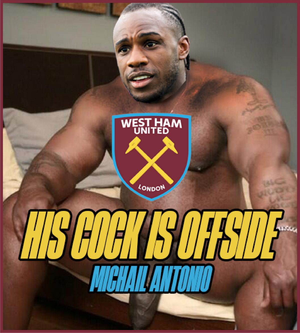 Offside Sticker Michail Antonio Offside Sticker | UltraStickersFC – UltrastickersFC