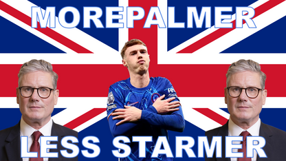 More Palmer Less Starmer Design custom football sticker waterproof vinyl