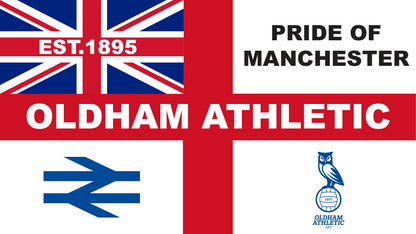Oldham England Flag Design custom football sticker waterproof vinyl