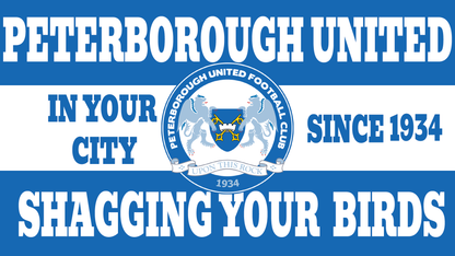 Peterborough Shagging Your Birds Design custom football sticker waterproof vinyl