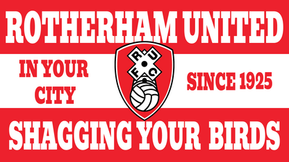 Rotherham United Shagging Your Birds Design custom football sticker waterproof vinyl