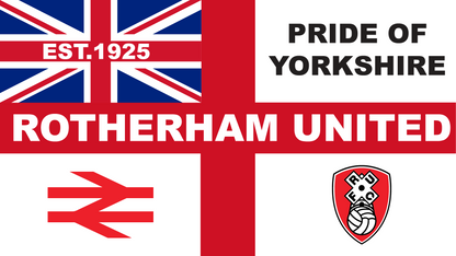 Rotherham United England Flag Design custom football sticker waterproof vinyl