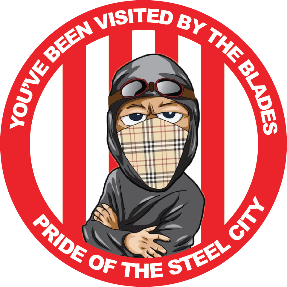 You've Been Visited By The Blades Design custom football sticker waterproof vinyl custom football sticker