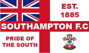 Southampton England Flag Design custom football sticker waterproof vinyl