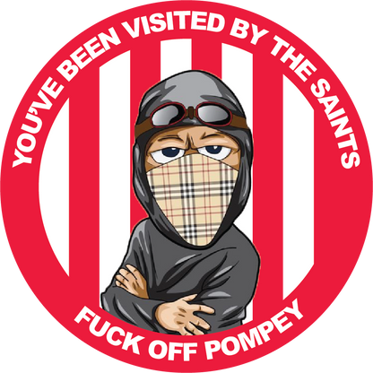 You've Been Visited By The Saints Design custom football sticker waterproof vinyl