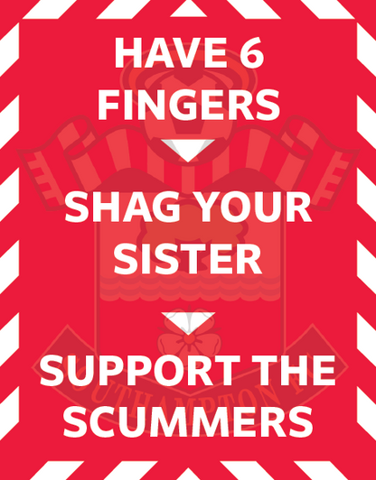 Saints Scummers Design custom football sticker waterproof vinyl