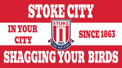 Stoke City Shagging Your Birds Design custom football sticker waterproof vinyl