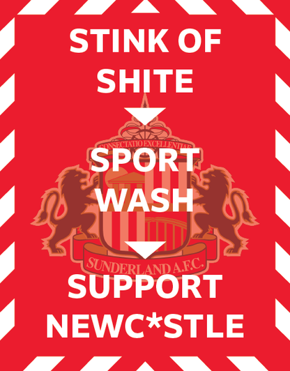 Sunderland Sport Wash Design custom football sticker waterproof vinyl