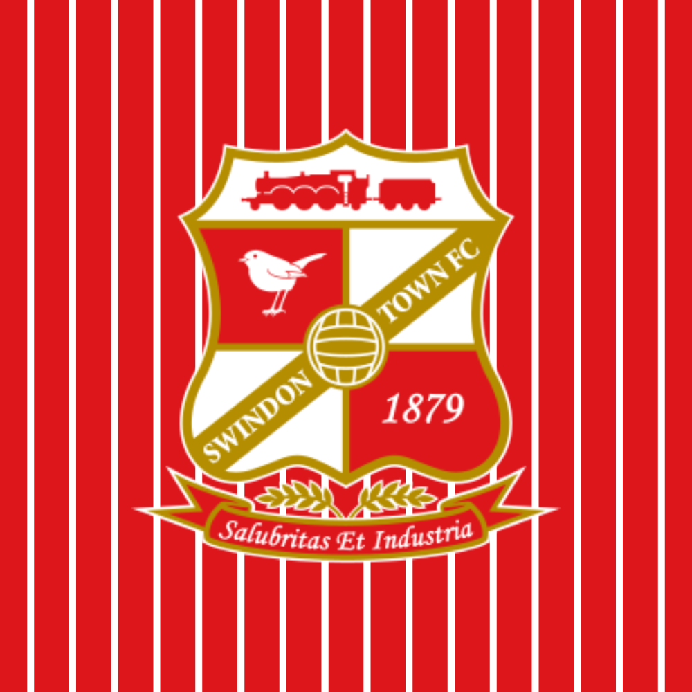Swindon Town Crest x10 custom football sticker